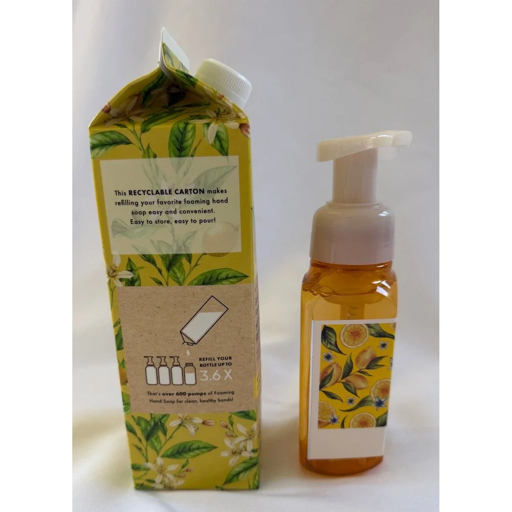Bath & Body Works Kitchen Lemon Foaming Hand Soap 8.75oz and 32oz Refill Set